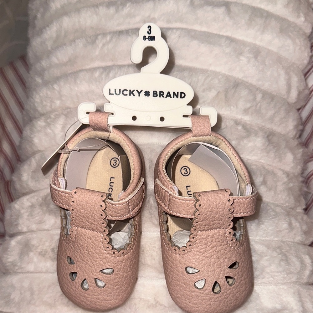 Lucky Brand Soft Pink Baby Walker Shoes